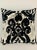Gray FirmaMenta Italian Black and White Ikat Velvet Pillow For Sale - Image 8 of 8