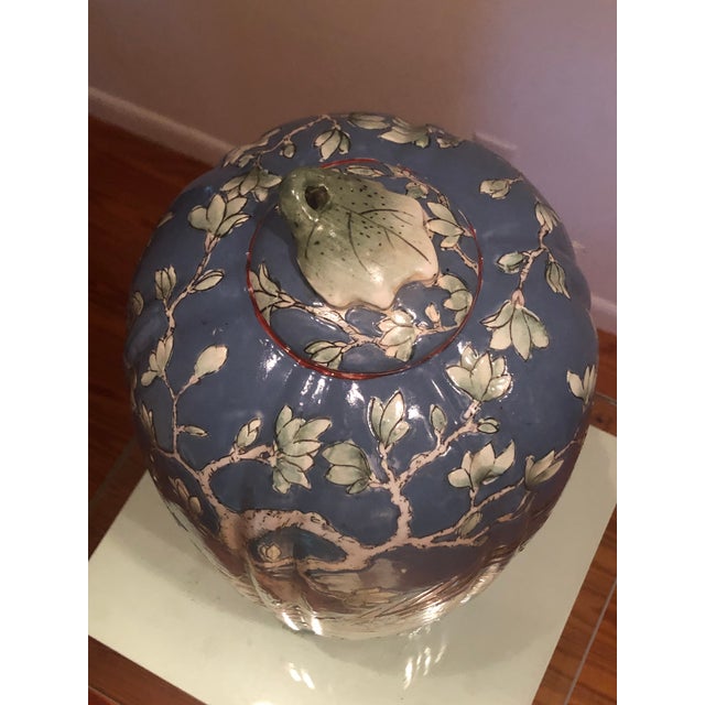 Pair of Chinoiserie Style Jars With Lids For Sale - Image 13 of 17