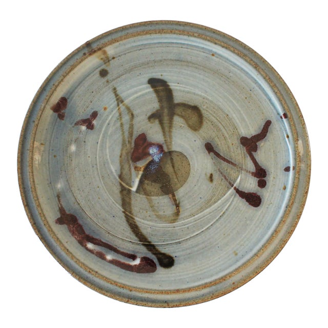 Vintage Studio Art Pottery Plate For Sale