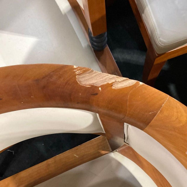 Wood Vintage Leon Krier for Giorgetti Sella Magna 9-Piece Dining Set For Sale - Image 7 of 18