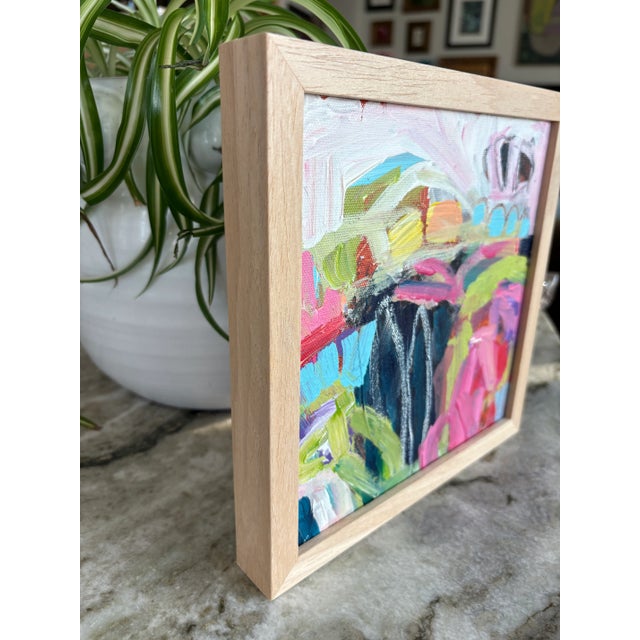 2025 Original European Acrylic Abstract Painting, Framed For Sale In Houston - Image 6 of 6
