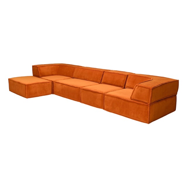 Orange COR Trio Sectional Sofa, 1970s, Set of 9 For Sale