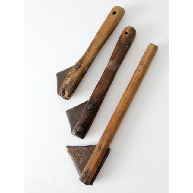 Wood Antique Primitive Tools Set of 3 For Sale - Image 7 of 10