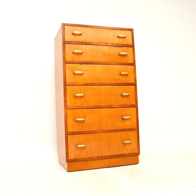 Art Deco Satinwood and Walnut Chest of Drawers, 1930s For Sale - Image 11 of 11