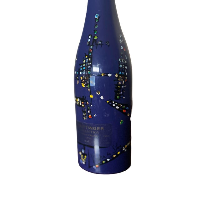 Vintage 1983 Taittinger Collect Featuring the Design of Portugese Artist Maria Helena Viera Da Silva For Sale In Los Angeles - Image 6 of 7