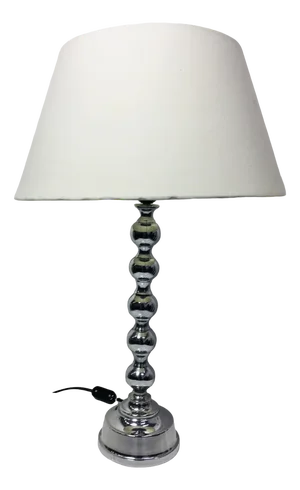 Chromed Spherical Table Lamp, 1970s