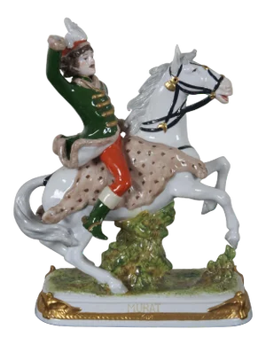 Late 19th Century Antique Kister Porcelain Joachim Murat French Revolution Figurine Statue