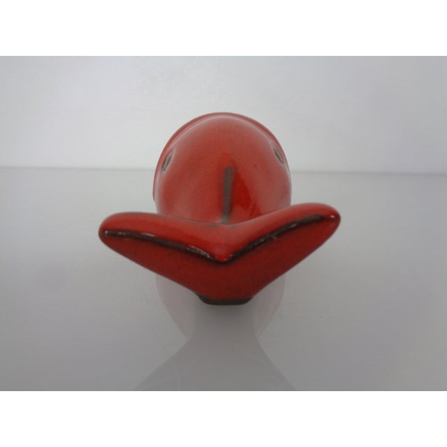 Red Ceramic Fish Ashtray, Italy, 1960s For Sale - Image 10 of 14
