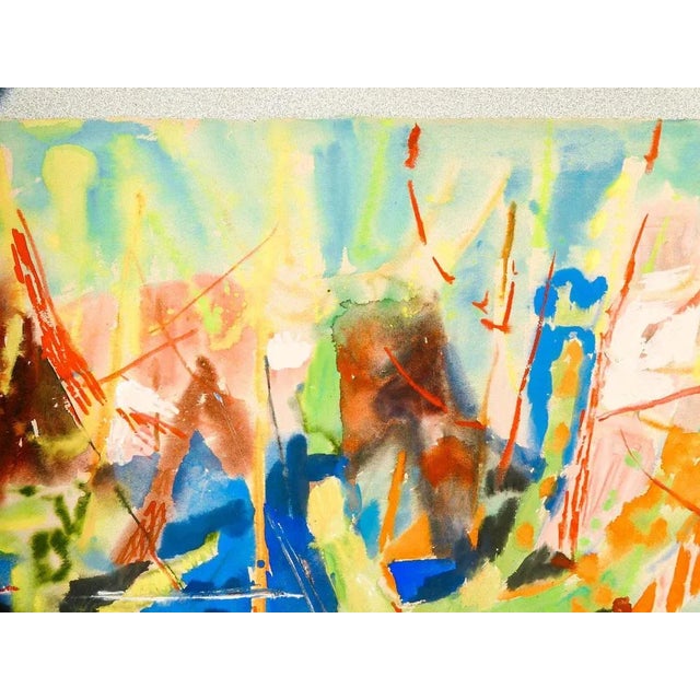 Enrico Paulucci, Abstract Composition, 1960s, Tempera on Paper, Framed For Sale - Image 4 of 9