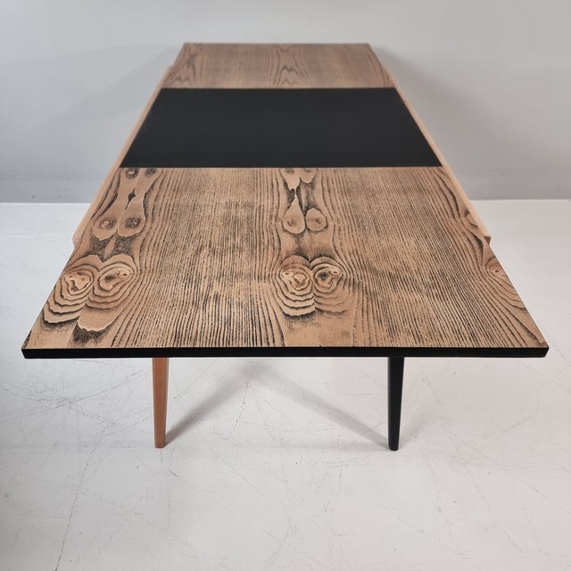 Brown Vintage Dining Table in Ash, 1960s For Sale - Image 8 of 13