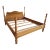 Vintage Oakwood Interiors Traditional Solid Oak Cannonball Four Poster Bed For Sale