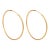 Mid 20th Century Pair of Modern 18k Yellow Gold Hoop Earrings For Sale