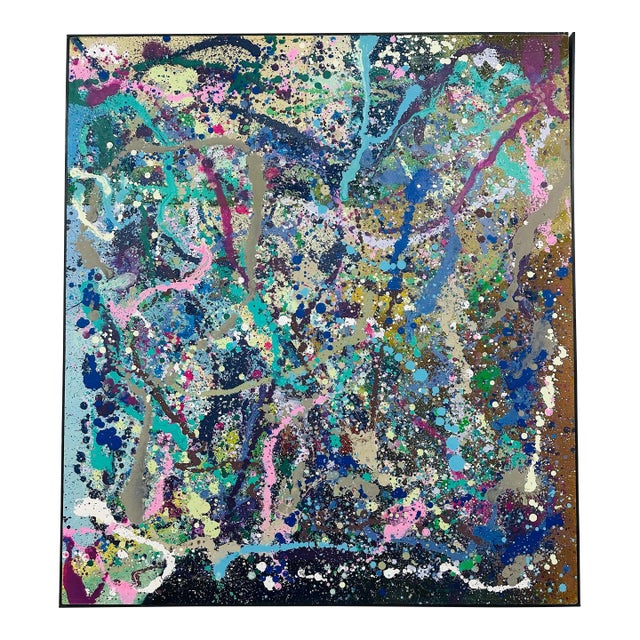 Large Modern Expressionist Abstract Painting For Sale