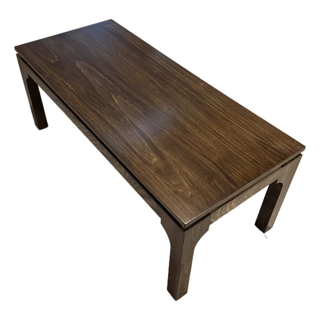 Brand New Custom Ming-Style Brown Stained Coffee Table For Sale