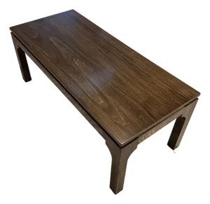 Brand New Custom Ming-Style Brown Stained Coffee Table