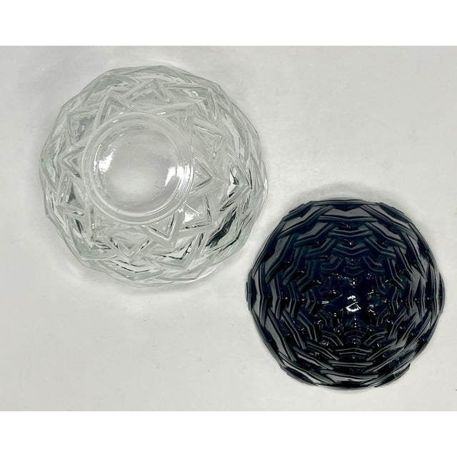 Vintage Art Deco Pressed Glass Dish For Sale In Jacksonville, FL - Image 6 of 12
