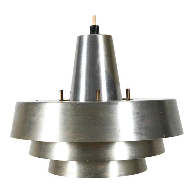 1960s Hans-Agne Jakobsson Aluminum Pendant for Ab Markaryd For Sale