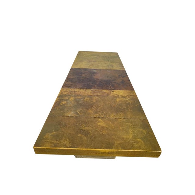 Metal Large Rectangular Sculptural Copper Table by Lorenzo Burchiellaro, 1960s For Sale - Image 7 of 16