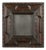 17th Century Italian Ebonised Ripple Framed Mirror For Sale