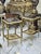 French French Style Black Marble Topped Gold Side Tables - Set of 2 For Sale - Image 3 of 4