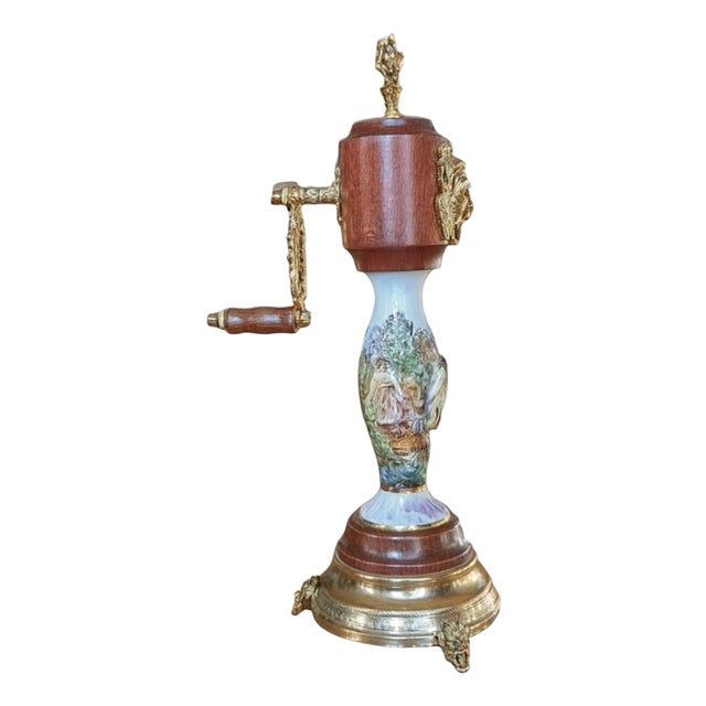Musical Porcelain Spice Mill, 1990 For Sale