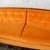 Wood Mid-20th Century MCM Adrian Pearsall Style Gondola Sofa Orange Velveteen Fabric For Sale - Image 7 of 18
