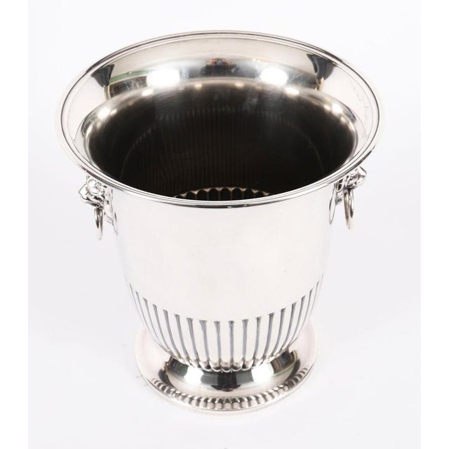 Hollywood Regency Antique Regency Revival Silver-Plated Cooler, Late 19th Century For Sale - Image 3 of 15