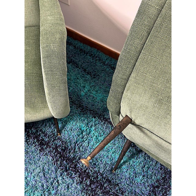 Italian Lady Lounge Chairs Attributed to Marco Zanuso, 1960s, Set of 2 For Sale - Image 11 of 12