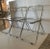 Castelli Plia Folding Chairs in Lucite and Chrome - A Set of 3 For Sale - Image 9 of 13