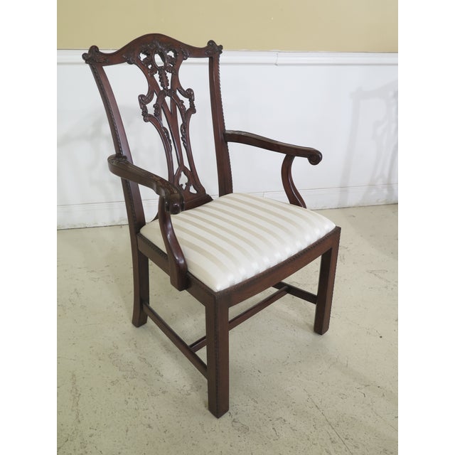 Henredon Chippendale Mahogany Dining Room Chairs Set of 8 Chairish