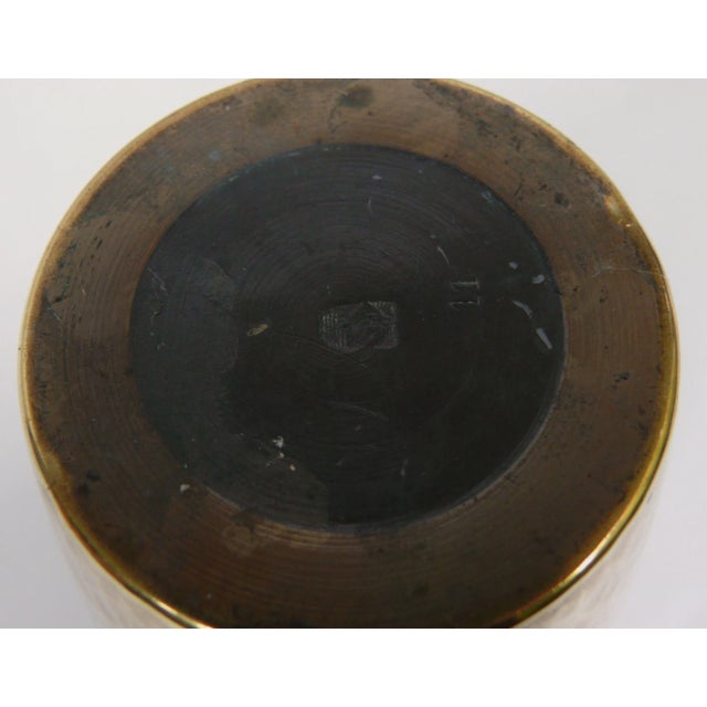 Gold Art Noveau Brass Vase from WMF, 1890s For Sale - Image 8 of 10