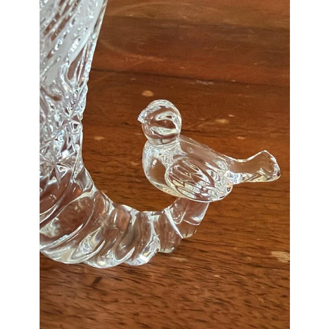 1980s Vintage Lead Crystal Byrdes Cornucopia West Germany For Sale - Image 9 of 9