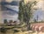 Hauck Karl, Farmhouse with Sandstone Bridge and Power Pole, 1950s, Oil on Canvas For Sale - Image 6 of 9