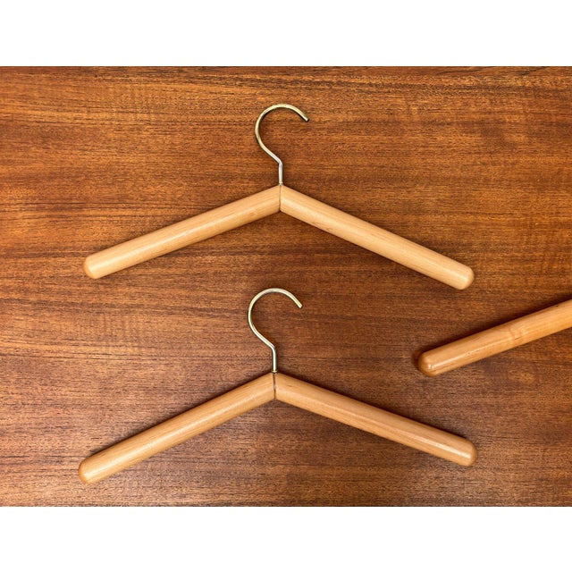 Vintage Wood Coat Hangers, 1970s, Set of 5 For Sale - Image 5 of 18
