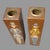 Mid 20th Century Vintage Pair of Hand Painted Wood Pennsylvania Dutch Figural Floral Candlesticks For Sale - Image 5 of 9