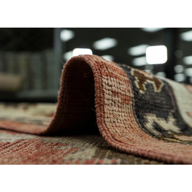 Textile Turkish Oushak Old Wool Rug 9'3" x 11'11" #30136 For Sale - Image 7 of 8
