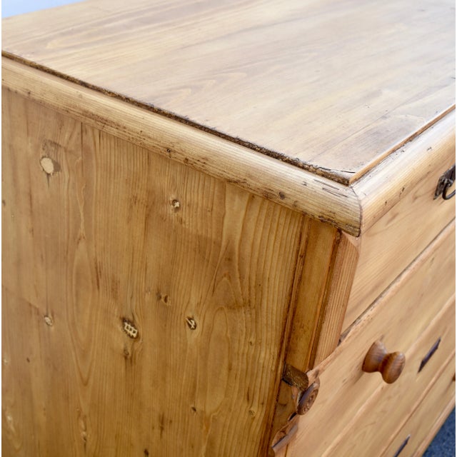 Pine Chest of Five Drawers For Sale - Image 12 of 12