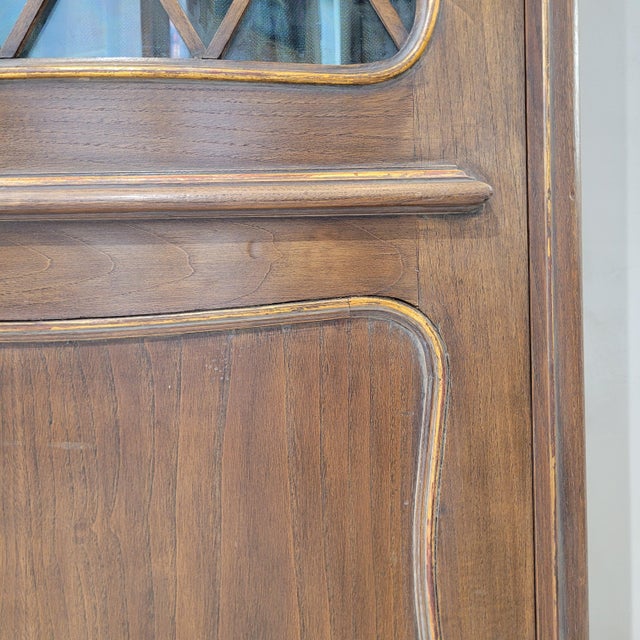 Art Nouveau Display Cabinet in Stained and Gilded Pine Wood, England, 1930 For Sale - Image 14 of 18