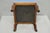 Antique Victorian Walnut Cabriole Leg Blue Tufted Footstool Ottoman Stool For Sale - Image 12 of 15