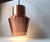 Metal Danish Solid Copper Pendant Lamp from Fog & Morup, 1960s For Sale - Image 7 of 9