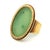 Metal Vintage Italian 18k Gold Jade Statement Ring by Corletto, Size 8 For Sale - Image 7 of 10