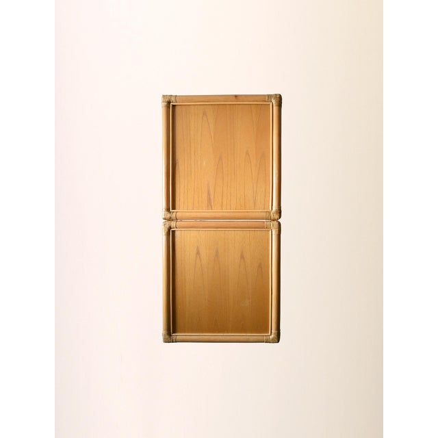 Bamboo and Woven Rattan Bedside Tables from Dux, 1960s, Set of 2 For Sale - Image 10 of 11