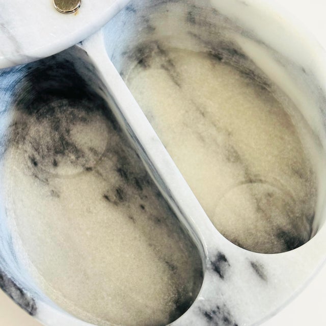 Late 20th Century Vintage Circular Marble Box For Sale - Image 5 of 13