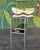 Postmod Chrome Faux Bamboo & Smoked Glass Console Table For Sale - Image 10 of 11