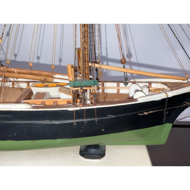 Model of a Sharpshooter Style Fishing Schooner For Sale - Image 11 of 12