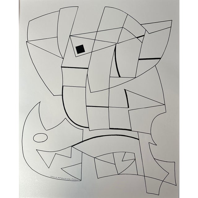 Carlo De Roover, Untitled, 1960s, Signed Screen Print For Sale - Image 3 of 12