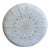 Vintage Oversized White Leather Moroccan Pouf Ottoman For Sale
