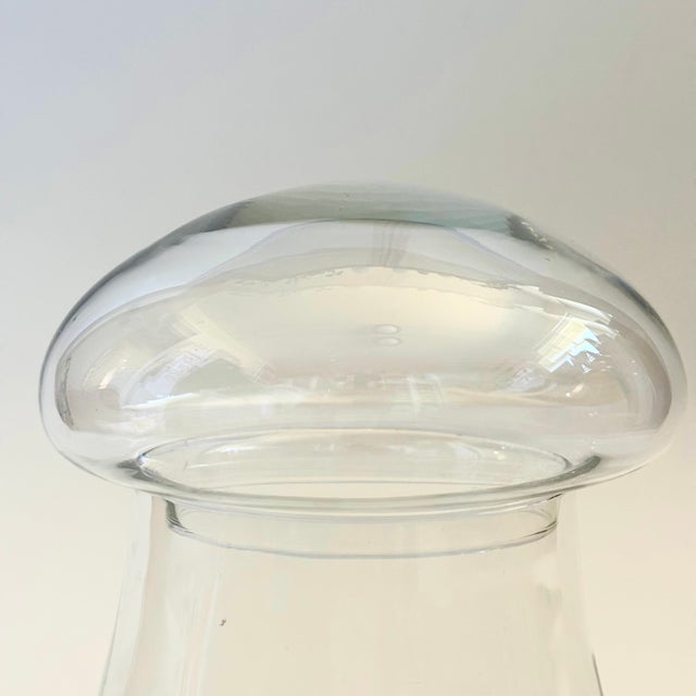 Vintage Glass Mushroom Canister For Sale - Image 4 of 7