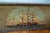 American 19th Century Paint Decorated Blanket Chest With Later Nautical Ship Painting For Sale - Image 3 of 16