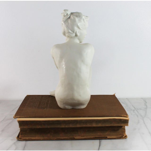 Vintage 1940's Rosenthal Germany Seated Nude Female Figurine For Sale - Image 9 of 12